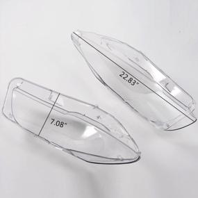 img 3 attached to Enhance Your BMW'S Appearance With Headlight Clear Lens Cover Compatible With F10/F18 5 Series (2010-2014)
