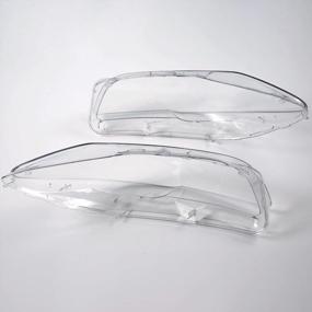img 2 attached to Enhance Your BMW'S Appearance With Headlight Clear Lens Cover Compatible With F10/F18 5 Series (2010-2014)