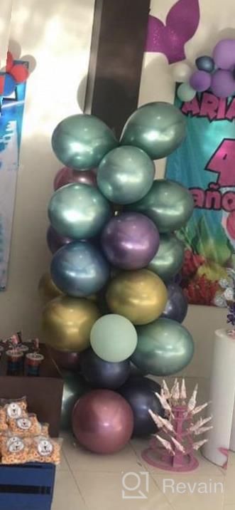 img 1 attached to Create A Stunning Balloon Arch With Hautton'S DIY Garland Kit - 50 Metallic Balloons, Strip Tape, Glue, And Tool Included! review by Gary Shakeone