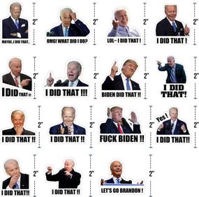 img 2 attached to 300PCS Joe Biden I Did That Stickers - Assorted Funny Bumper Stickers, Gas Pump Decals for Car, Motorcycle, Bicycle, Helmet, Laptop (2 inch)