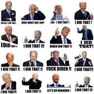 300pcs joe biden i did that stickers - assorted funny bumper stickers, gas pump decals for car, motorcycle, bicycle, helmet, laptop (2 inch) логотип