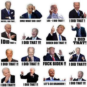 img 4 attached to 300PCS Joe Biden I Did That Stickers - Assorted Funny Bumper Stickers, Gas Pump Decals for Car, Motorcycle, Bicycle, Helmet, Laptop (2 inch)