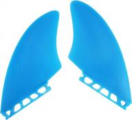 fiberglass flex twin keel fins with single and dual tab surfboard fins for fishtail surfing logo