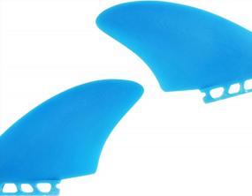 img 2 attached to Fiberglass Flex Twin Keel Fins With Single And Dual Tab Surfboard Fins For Fishtail Surfing