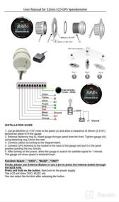 img 1 attached to 🛥️ ELING Universal Digital GPS Speedometer Trip Meter Odometer for Marine Motorcycle Automotive 2'' 12V 24V