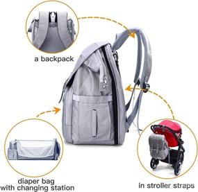img 3 attached to 🎒 Ultimate Diaper Bag Backpack with Changing Station - Perfect Baby Bag for Boys and Girls