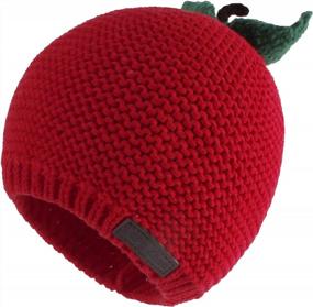 img 4 attached to Cozy Up Your Little Ones With LANGZHEN'S Knitted Pom Pom Hats - Winter Essential For Baby Girls And Toddler Boys