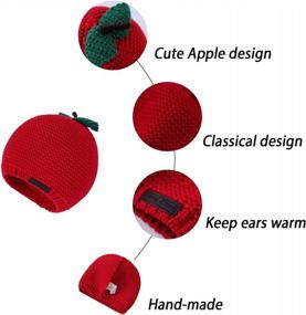 img 1 attached to Cozy Up Your Little Ones With LANGZHEN'S Knitted Pom Pom Hats - Winter Essential For Baby Girls And Toddler Boys