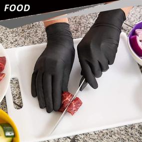 img 1 attached to 🧤 PROMEDIXP Nitrile Gloves: Latex-Free, Disposable Gloves for Household and Food Safety - 100pcs/400pcs