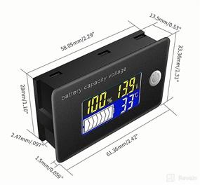 img 2 attached to 10 100V Capacity Voltmeter Thermometer Monitoring