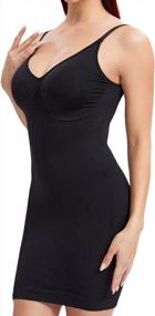img 4 attached to Flawless Contouring: JOYSHAPER Women'S Seamless Shapewear Silps For Tummy Control & Smooth Silhouette Under Dresses