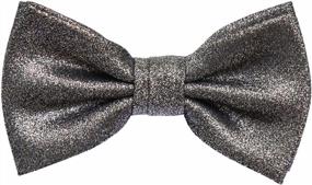 img 4 attached to JIMIARTECH Men'S Pre-Tied Satin Bow Ties - Clip On, Adjustable Length, Formal Solid Tuxedo Necktie For Classic Style