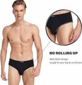 img 1 attached to Silky Soft Modal Microfiber Briefs For Men With Multipack Option - Molasus Underwear, No Fly Bikini Underpants