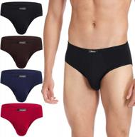 silky soft modal microfiber briefs for men with multipack option - molasus underwear, no fly bikini underpants logo