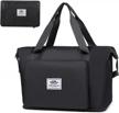 waterproof weekender bag - zgwj travel duffel tote for swim, sports, gym - foldable and expandable logo
