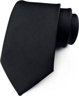 men's accessories: black elegant formal necktie for banquets логотип