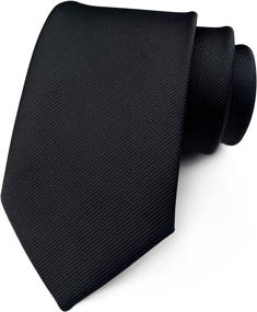 img 3 attached to Men's Accessories: Black Elegant Formal Necktie for Banquets