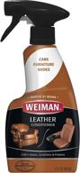 🚗 weiman leather cleaner and conditioner - cleans, conditions, and restores leather surfaces with uv protection for furniture, car seats, shoes, and purses логотип