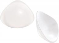 enhance your bust with pair of concave silicone breast forms: perfect triangle mastectomy prosthesis bra inserts logo