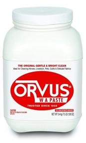 img 4 attached to 🐎 Orvus WA Paste Cleaner - 120oz. - Horse, Livestock and Dog Shampoo - Quilt & Fine Linen Detergent