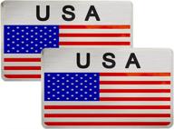 3d aluminum alloy american us flag decal exterior accessories logo