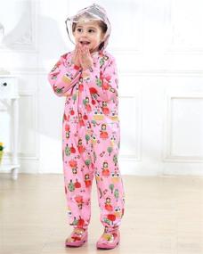 img 2 attached to FUNUPUP Raincoat Outdoors Waterproof Years Pink L Apparel & Accessories Baby Boys