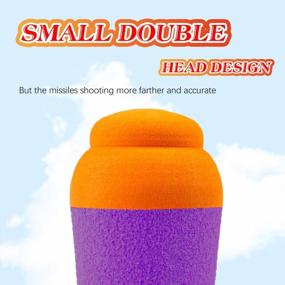 img 1 attached to Nerf N-Strike Elite Series Aevdor Mega Missile Refill, 4Pcs Purple Foam Rockets Bullets Compatible With Blaster Gun
