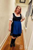 img 1 attached to Oktoberfest Costume For Women: German Bavarian Beer Girl Dirndl Dress - 3-Piece Set By JASAMBAC review by Shawn Mcfee
