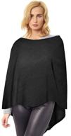 velanio cashmere knitted poncho black women's accessories - scarves & wraps логотип