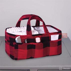 img 2 attached to Stylish Storage Caddy: Trend Lab Red and Black Buffalo Check Design