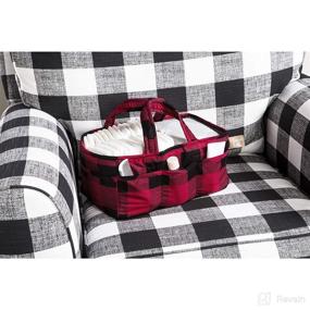 img 1 attached to Stylish Storage Caddy: Trend Lab Red and Black Buffalo Check Design