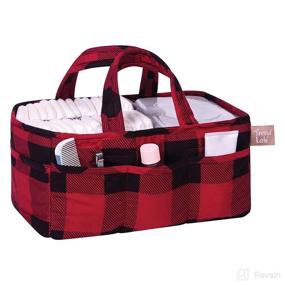 img 3 attached to Stylish Storage Caddy: Trend Lab Red and Black Buffalo Check Design