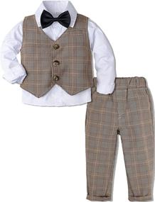 img 4 attached to DESIGN Toddler Wedding Gentleman Outfit Boys' Clothing ~ Suits & Sport Coats