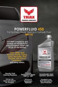 img 2 attached to 🔧 TRIAX Powerfluid 450: Lifetime Fill Power Steering Fluid, CHF 11S, CHF 202, CHF 7.1 for European Cars | OEM Grade | Hydro-Pneumatic Suspension (1 Quart)