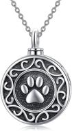 forever in my heart: 925 sterling silver pet urn pendant necklace for cat and dog ashes – pet cremation jewelry, ideal pet memorial gift for women and girls логотип