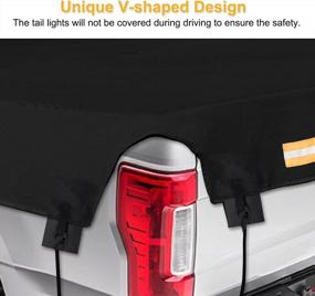 img 1 attached to Waterproof BORDAN 1680D Oxford Truck Bed Tarp Cover (6.5'Box) - Fits Ford F150 GMC Silverado/Sierra Ram/Toyota Tundra With 14 PCS Bungee Cords