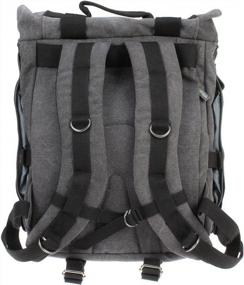 img 2 attached to Travel In Style With Evecase Canvas Backpack For DSLR Camera And Laptop/Tablet
