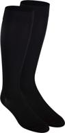 nuvein medical compression stockings - 20-30 mmhg support, knee-length, closed toe, for women and men in black (small size) logo