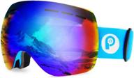 picador ski goggles pro over the glasses with detachable dual layer anti-fog lens for women and men logo