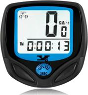 wireless waterproof bicycle speedometer and odometer computer with digital lcd display & multi-function for cycling logo