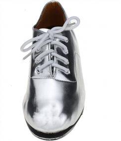 img 3 attached to MSMAX Adult Tap Dance Shoes: Stylish Lace-Up Design For Comfort & Performance