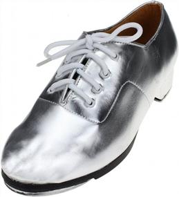 img 4 attached to MSMAX Adult Tap Dance Shoes: Stylish Lace-Up Design For Comfort & Performance