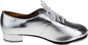 img 1 attached to MSMAX Adult Tap Dance Shoes: Stylish Lace-Up Design For Comfort & Performance