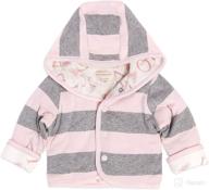 👶 burt's bees baby unisex lightweight zip-up sweatshirts, jackets & hooded coats - organic cotton логотип