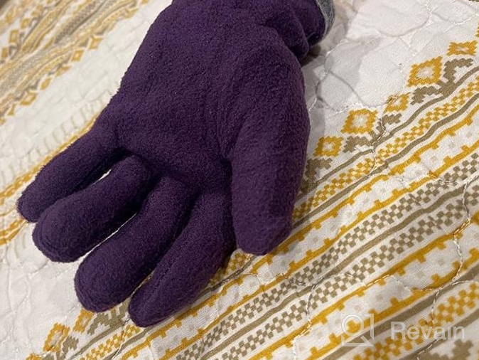 img 1 attached to 🧤 Ultra Soft & Warm Kids Fleece Gloves: Perfect Winter Mittens for Boys & Girls During Outdoors Activities review by Joe Vazquez