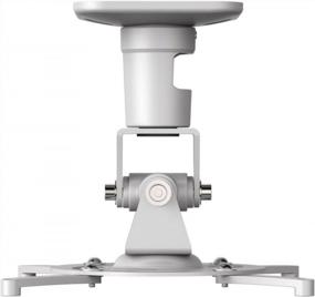 img 1 attached to White AMER Projector Mount - Ceiling Bracket for LCD DLP with 360° Tilt & Swivel - Supports 30lbs