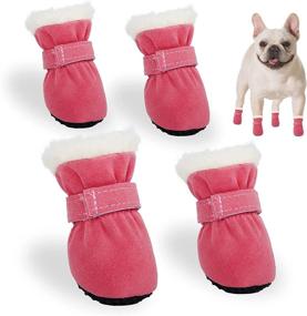 img 4 attached to YAODHAOD Booties Anti Slip Protectors Outdoor Dogs