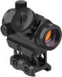 feyachi rds-25 red dot sight: 4 moa micro rifle scope with 1 inch riser mount logo