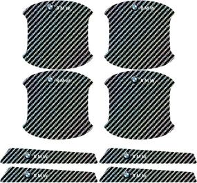 img 2 attached to Famousgoods Car Door Handle Scratch-Resistant Carbon Fiber Protective Film Compatible With BMW Anti-Scratch Sticker Door Side Paint Protection Door Handle Protection Film Car Accessories(8Pcs)