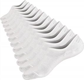 img 4 attached to Mottee&Zconia Non-Slip Low Cut Ankle Socks For Men/Women, Basic Casual Anti-Skid Cotton No Show Short Socks With Grips